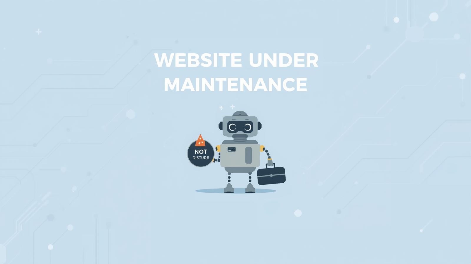 website under maintenance
